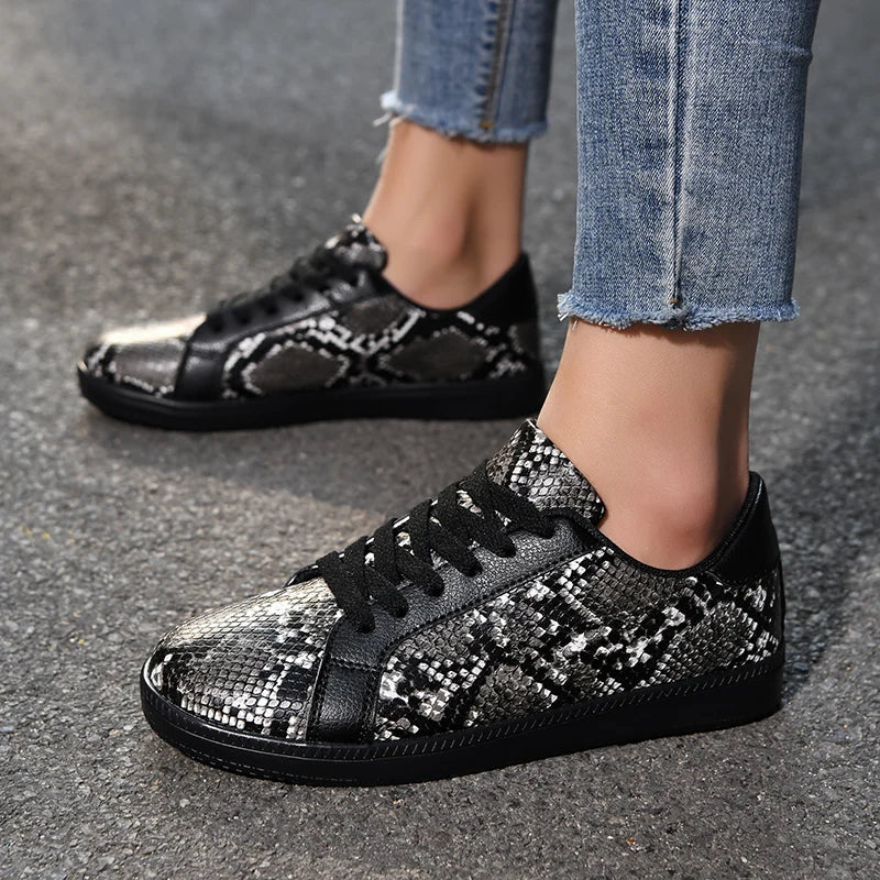 Mila Snakeskin Sneakers