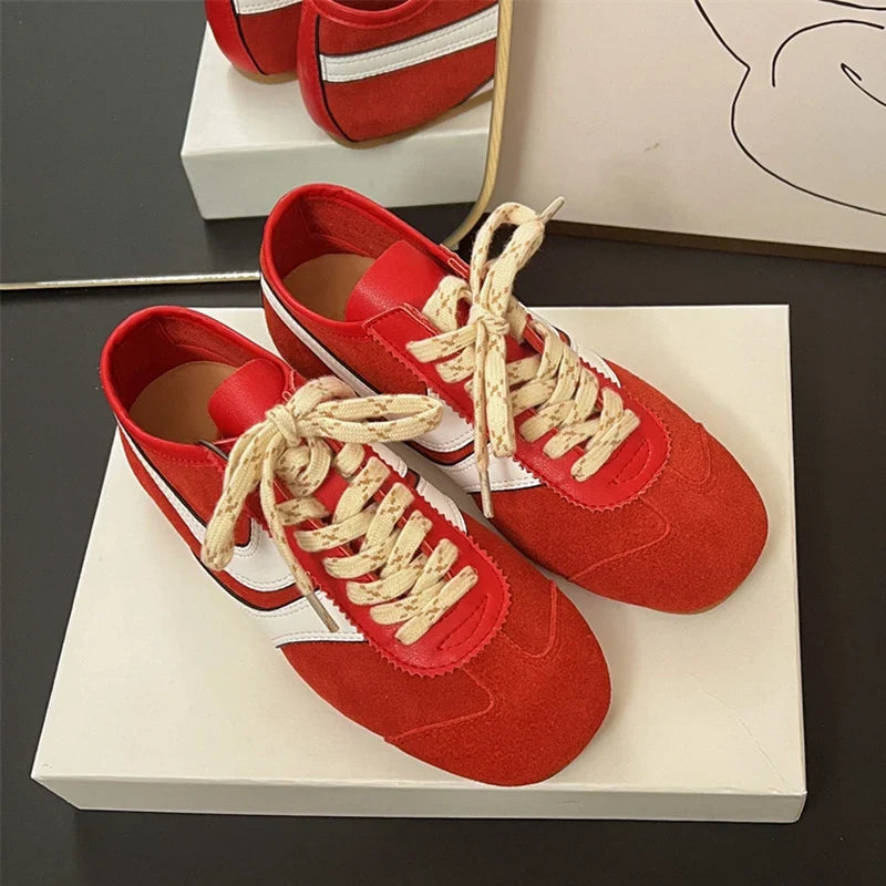 Strada Leather Sneakers